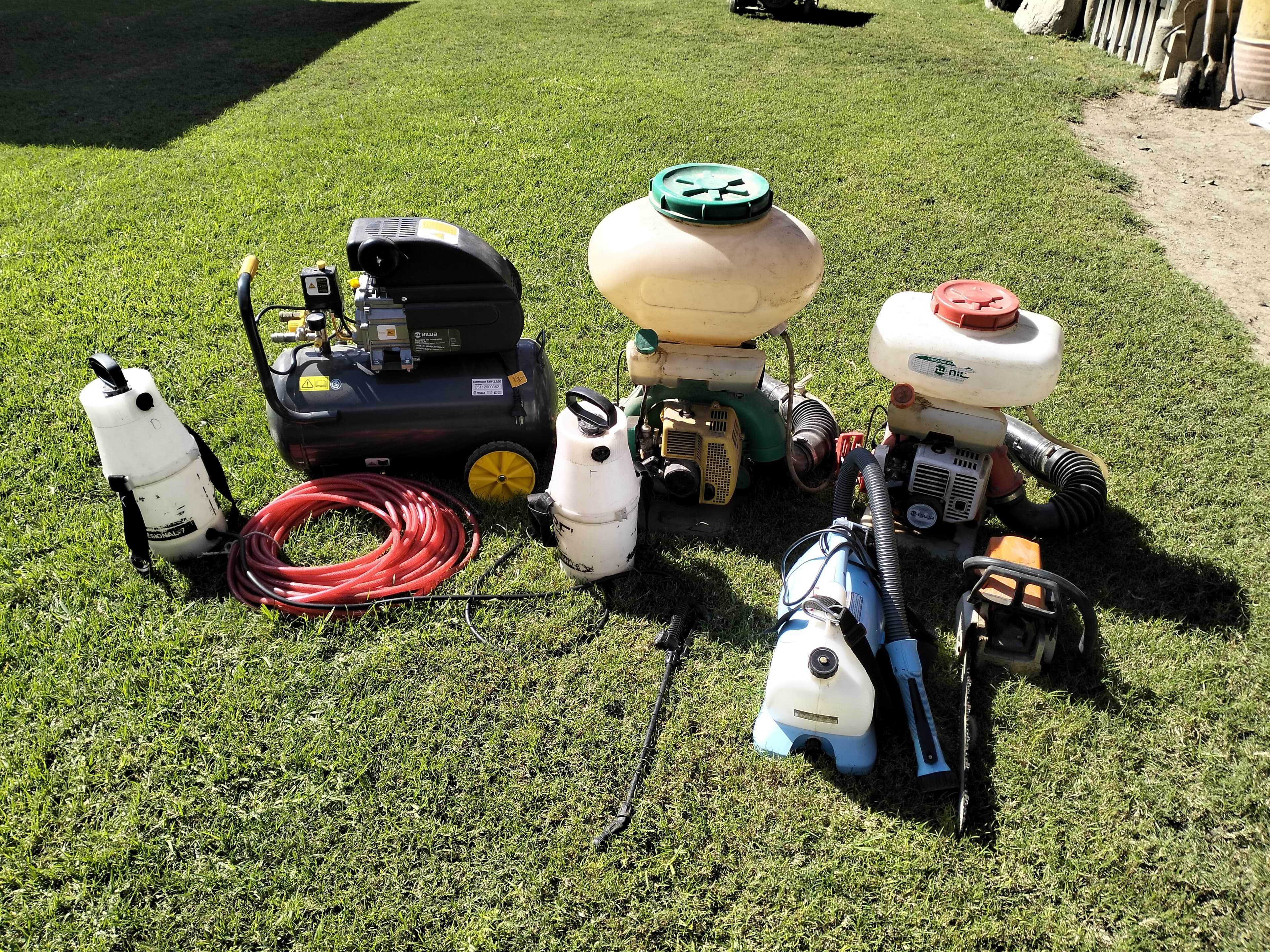 Equipo de fumigación utilizado